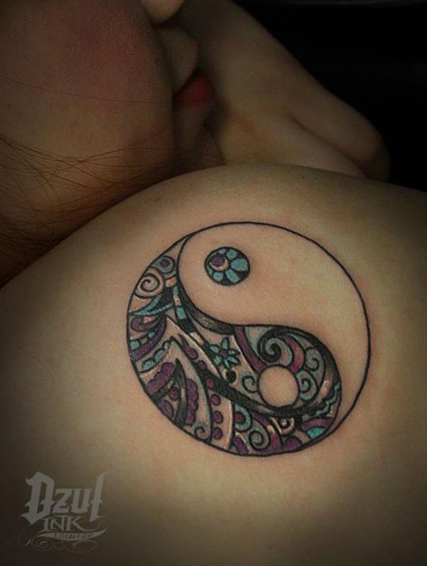 väri yin yang tatuointi-31