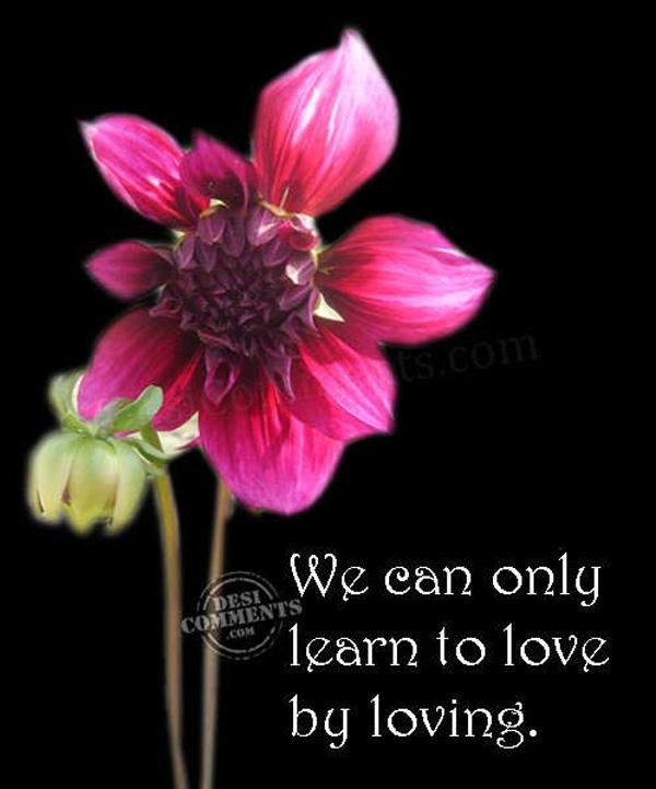 14 Vi kan kun lære at elske ved at elske