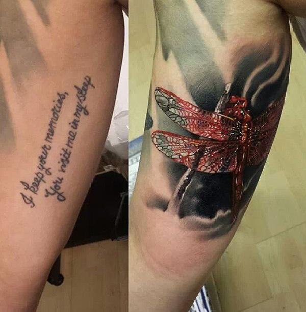 3D guldsmede cover up tatovering