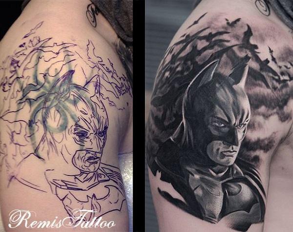 batman tatovering coverup