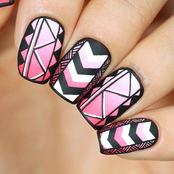 Stripes Nail Art