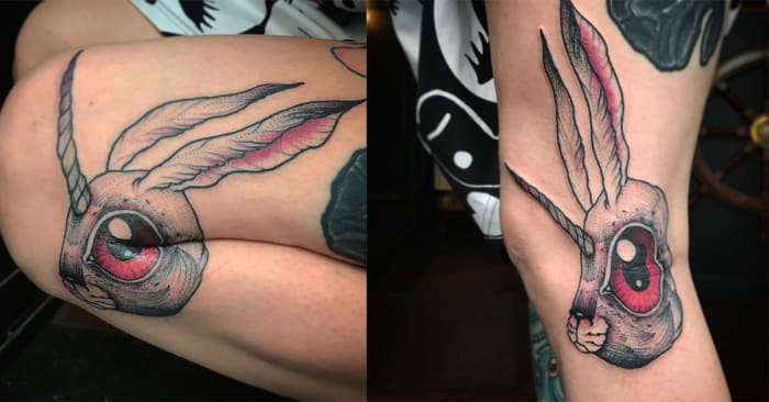 Tattoo @veksvanhilliktattoo Konceptet blev perfektioneret og populært af den franske tatoveringsmand Veks Van Hillik - hvis surrealistiske designs forvandles for vores øjne.