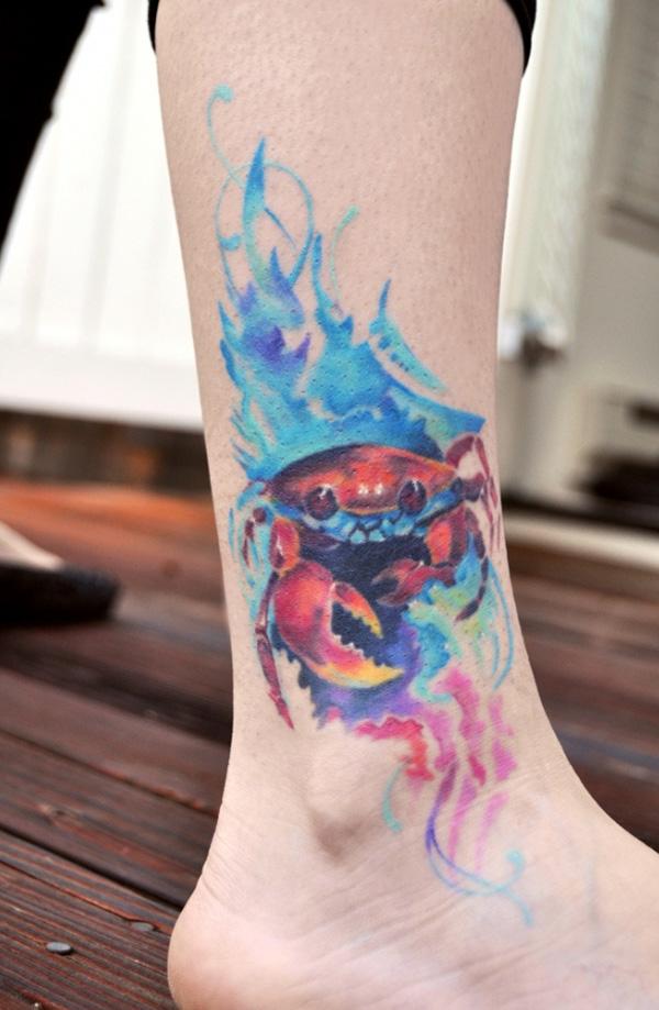 krabbe ankel tatovering