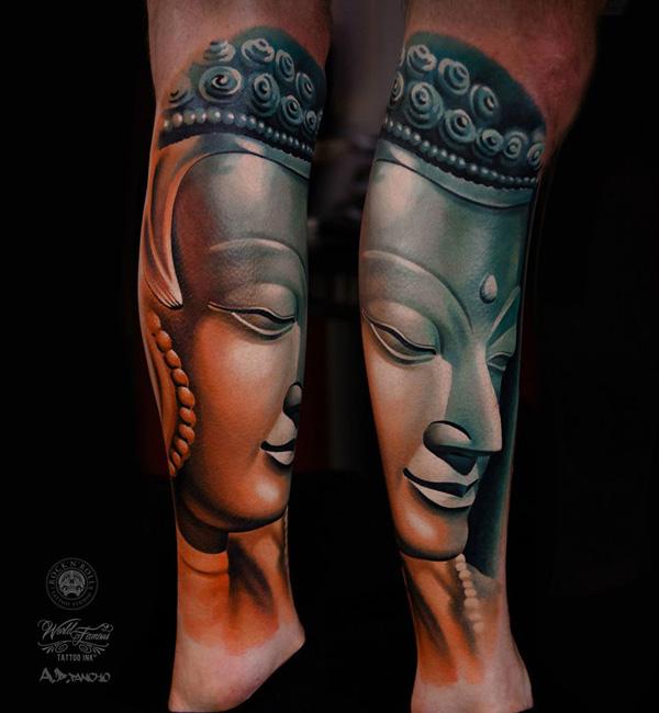 Buddha Tattoo στο πόδι-4