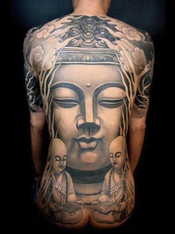 Τατουάζ πλήρους πλάτης του Βούδα
