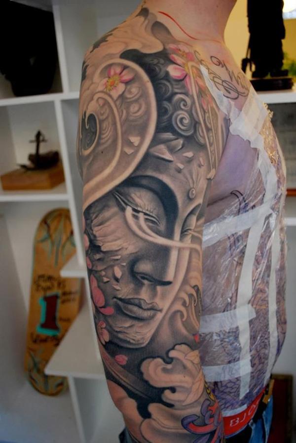 Buddhan japanilainen tatuointi