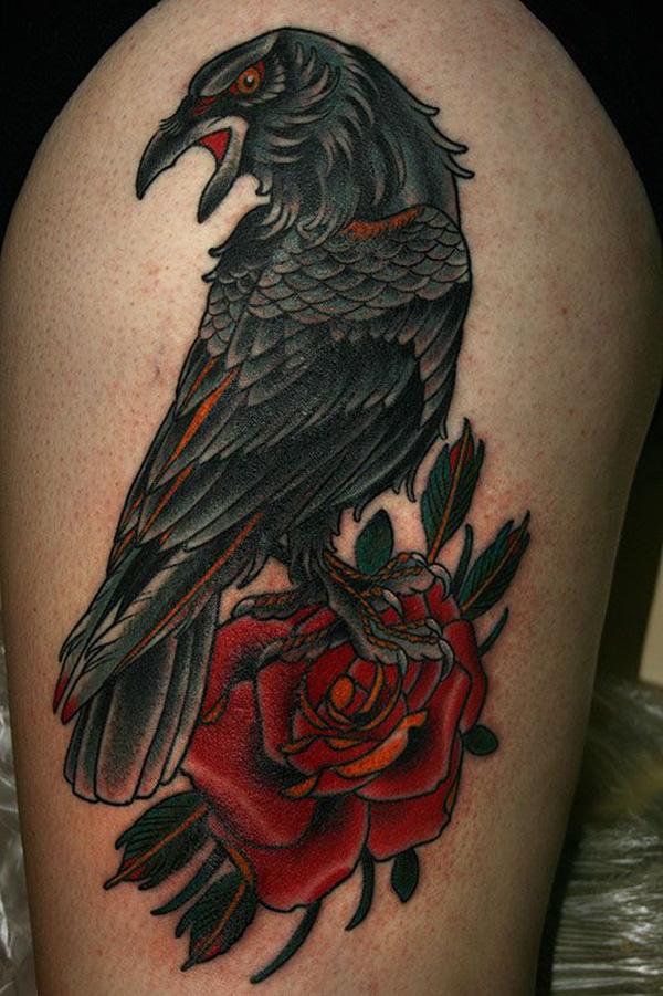 Raven and Rose Tattoo-54