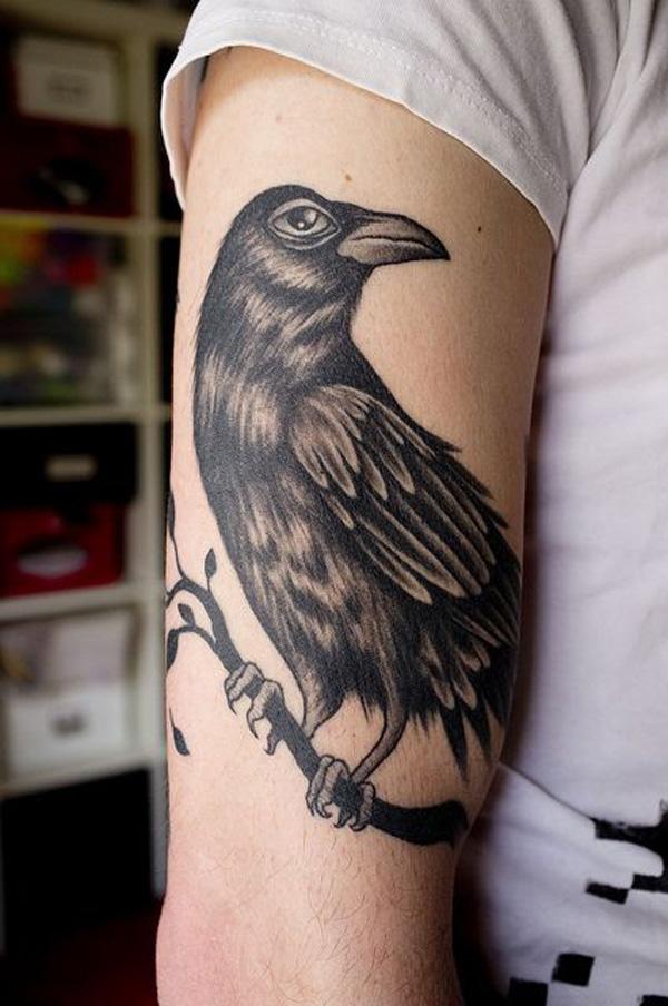 Raven Sleeve Tattoo-9