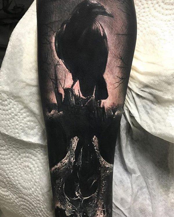 Dark Raven tatuointi