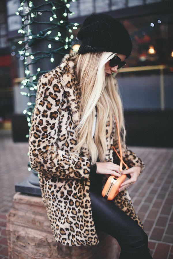Frakke i leopardmønster