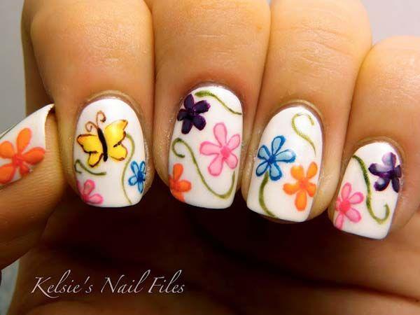 Flower Nail Designs Perfekt til forår og sommertid-8
