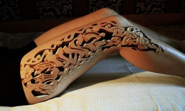 Tatuoitu jalka