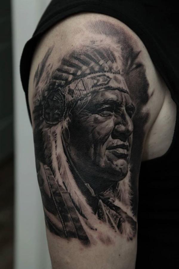 Native American Sleeve Tattoo-6