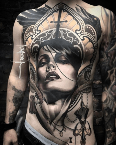 τατουάζ, καλλιτέχνης τατουάζ, τατουάζ στο στήθος, ιδέα τατουάζ, έμπνευση τατουάζ, σχέδιο τατουάζ, μελάνι, inkedmag