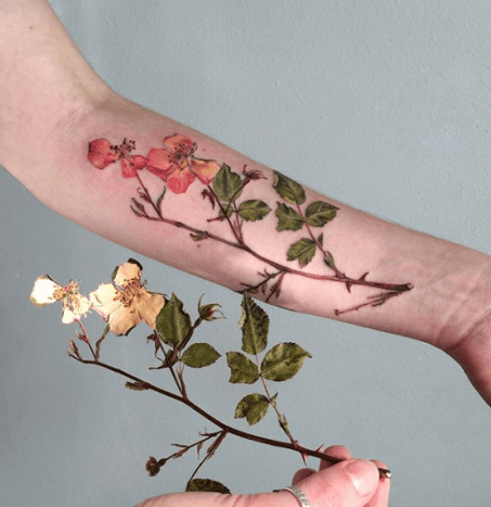 kukka -tatuointi 63