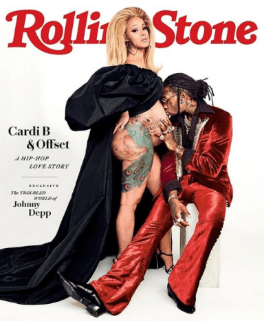 Η Cardi B και ο άντρας της SLAYED στο εξώφυλλο του Rolling Stone.