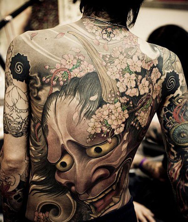 Japansk dæmon tatovering
