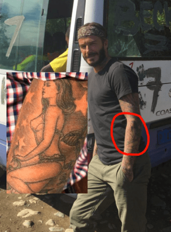 David Beckham arm tatoveringer