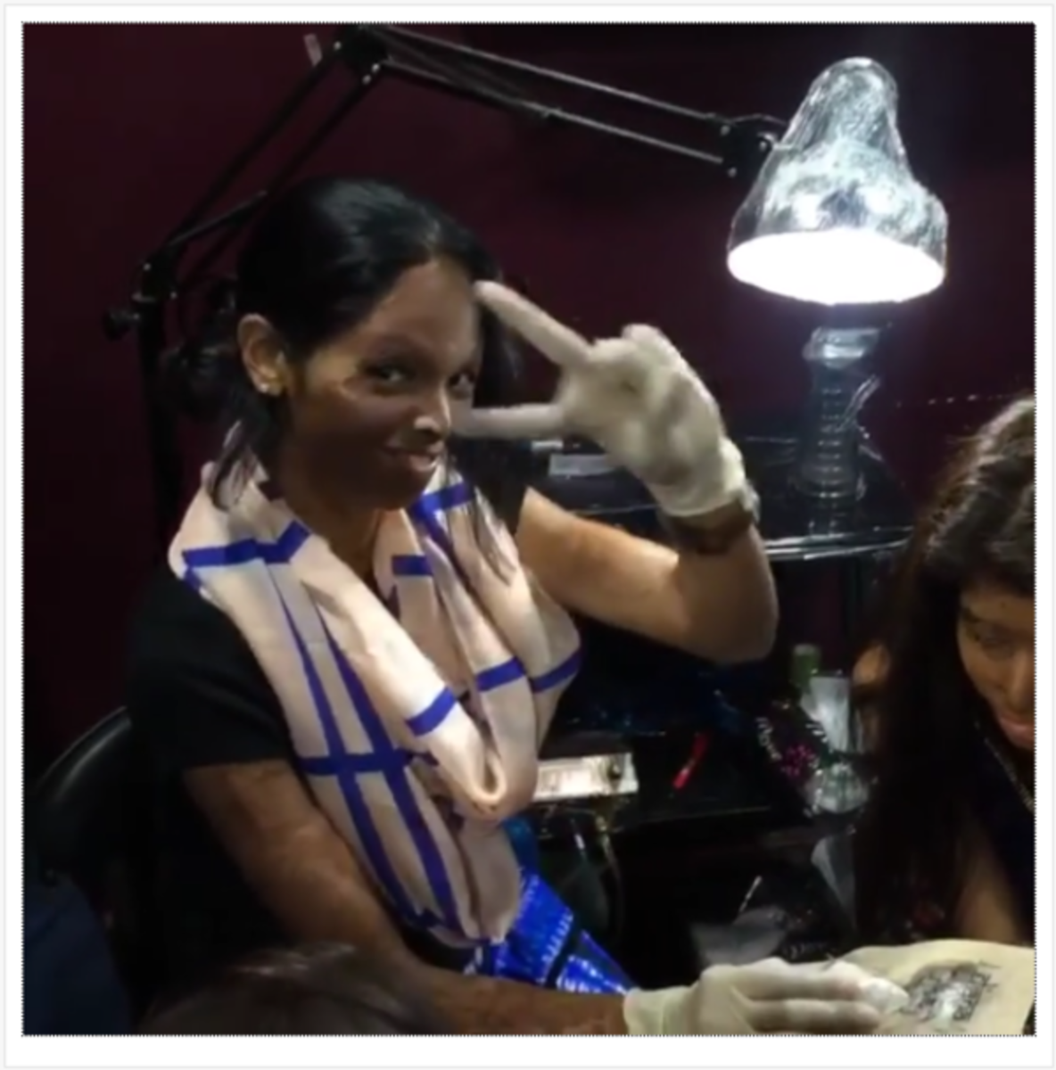 Εκτός από την προπόνησή της, η Laxmi μπόρεσε να βρει λίγο χρόνο για να κάνει τατουάζ η ίδια. Είχε τατουάζ τη λέξη Freedom στο αντιβράχιο της. Είπε σε δημοσιογράφο του bbc: «Κάνω ένα τατουάζ με νόημα που συνδέεται με την ψυχή μου. Είναι συμβολικό για την ελευθερία γιατί θέλω να δείξω στην κοινωνία τι είναι η ελεύθερη βούληση και τι σημαίνει για εμάς η γνώμη. Αυτό το εργαστήριο καριέρας τατουάζ είναι σύμφωνο με αυτό που προσπαθούμε και ως εκ τούτου είμαστε στην ευχάριστη θέση να συνεργαστούμε ».