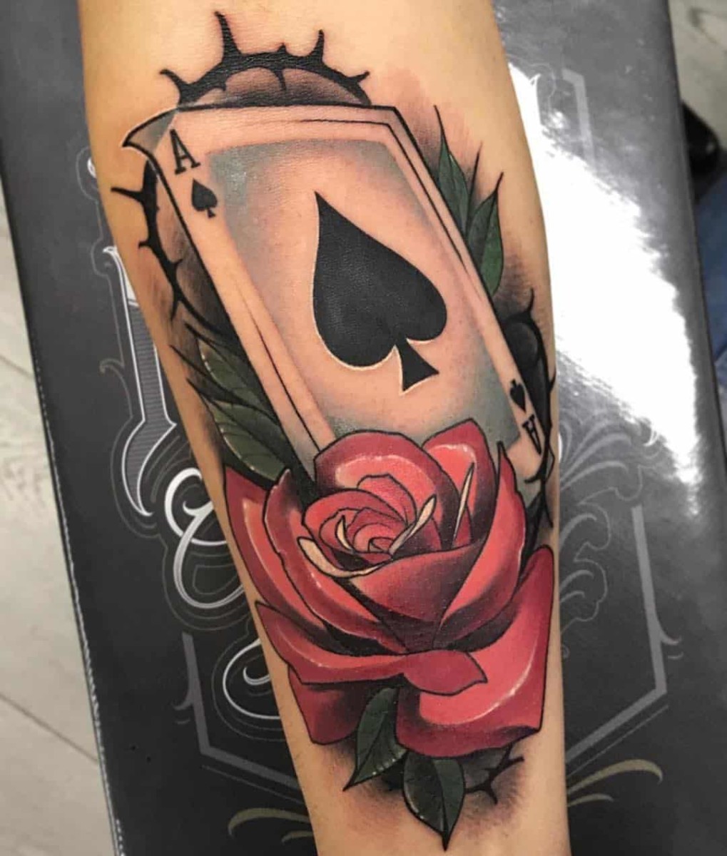 es-of-spades-tattoo-rose-by-@estepa_tattoo