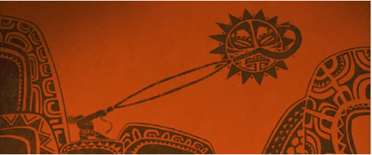 Mauis tatoveringer praler af sine bedrifter, herunder denne, hvor han bliver vist at bremse solen med sin fiskekrog. Legenden siger, at solen blev bremset fra at gå ned, så Mauis folk kunne få mere arbejde udført.