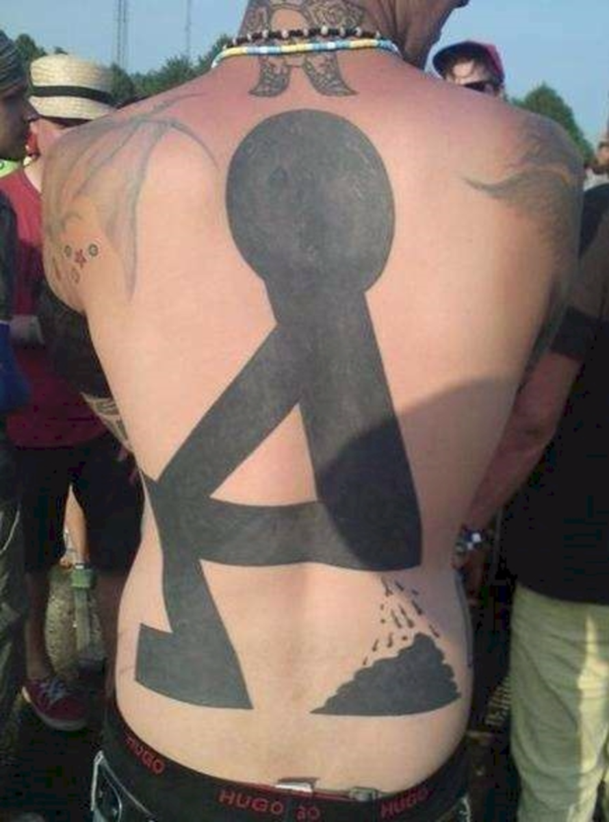 Er dette det universelle symbol for nogen, der popper? Hvis ja, hvorfor få det tatoveret på dig?
