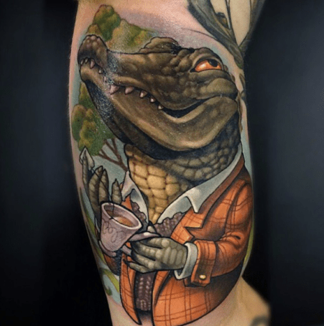 Tämä gator on voimakas AF. Tatuointi: Lindsay Baker