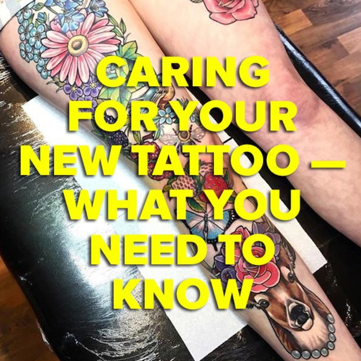 uuden tatuoinnin hoitaminen 1