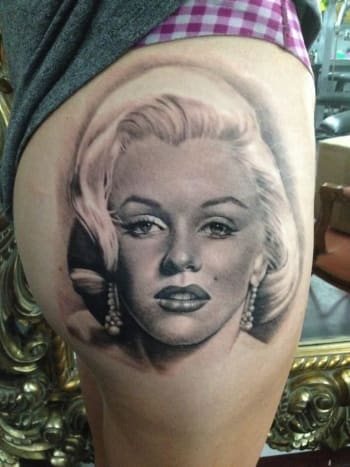 Marilyn Monroe Portrait Tattoo af Teneile Napoli