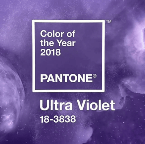 Pantonen vuoden 2018 väri on ultravioletti - kirkas, rohkea ja eloisa violetti sävy.