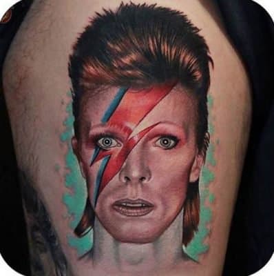 David Bowie Tattoo Aladdin Sane