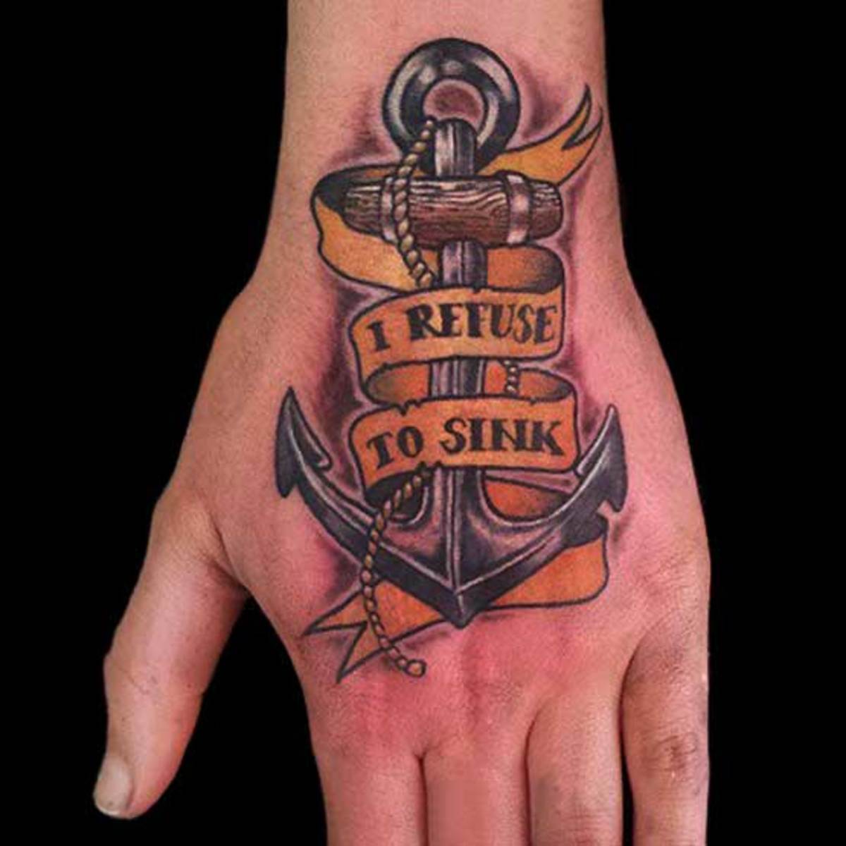 in-waste-to-sink-anchor-tatuointi-vasemmalla kädellä