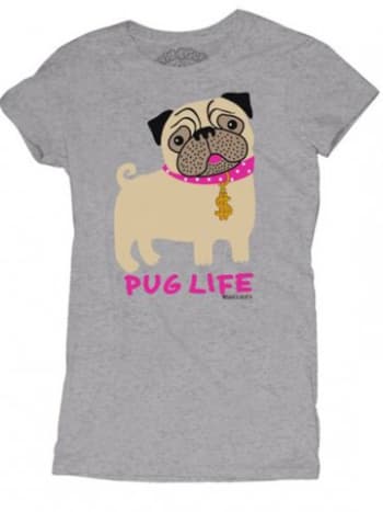 Γυναικείο πουκάμισο Pug Life T Shirt David & amp; Γολιάθ