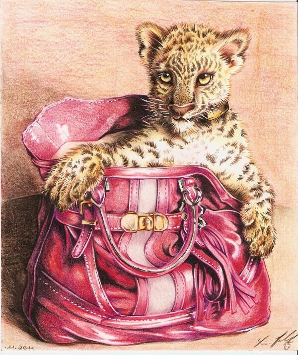 Leopard Guess -laukussa Lighanelta