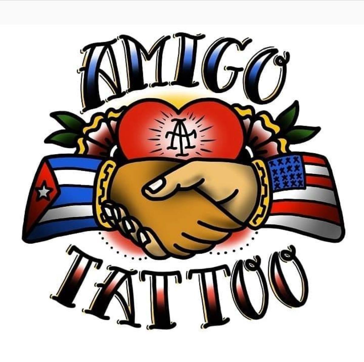 James Langner, Amigo Tattoos, Atomic Tattoos, James Langner Atomic Tattoos, James Langner Amigo Tattoos, Kuuba -bändin tatuoinnit, ovat laittomia tatuointeja Kuubassa, Tampa -taiteilijoita, Kuuba -tatuointeja, mustelehti