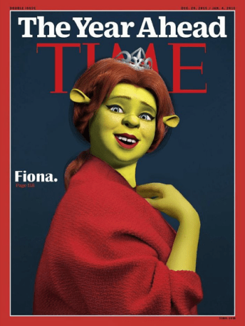 Fiona ως Adele για το περιοδικό Time Απρίλιος 2016.