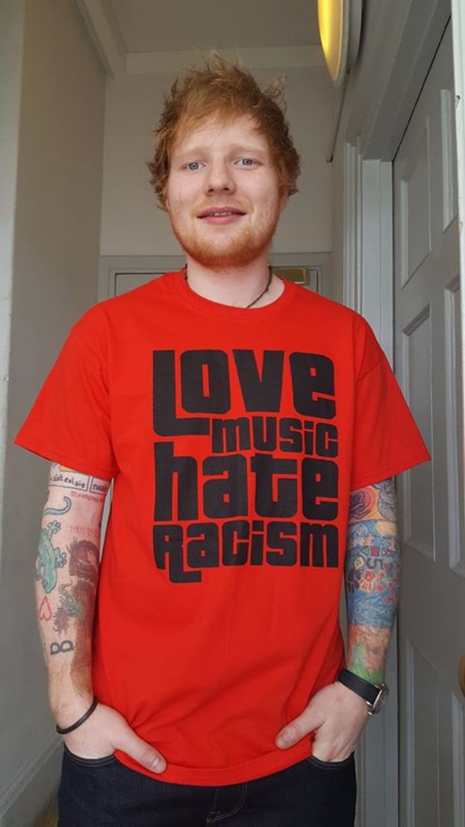 Ed Sheeran er verdens mest spændende tatoverede mand. Foto: Instagram.