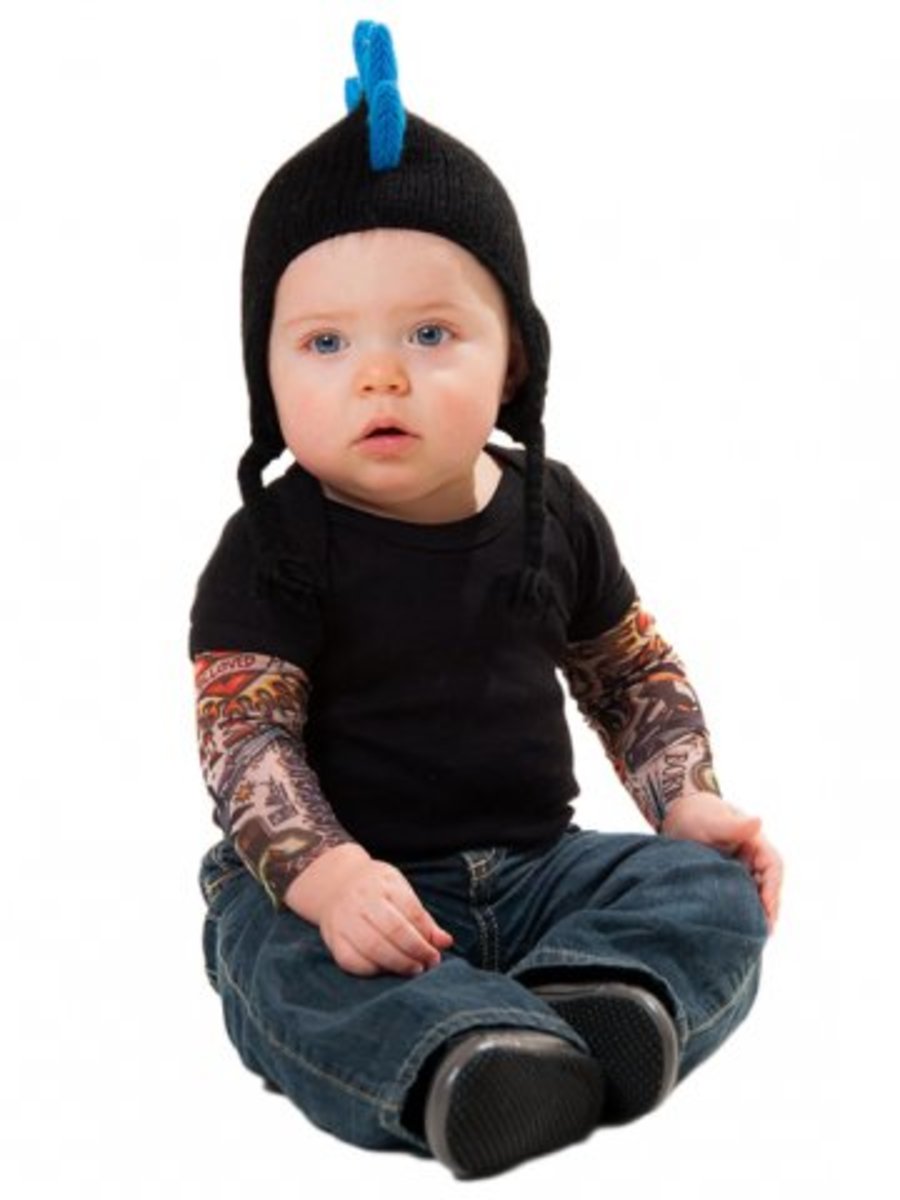 Παιδικό πουκάμισο με μανίκια και τατουάζ για παιδιά