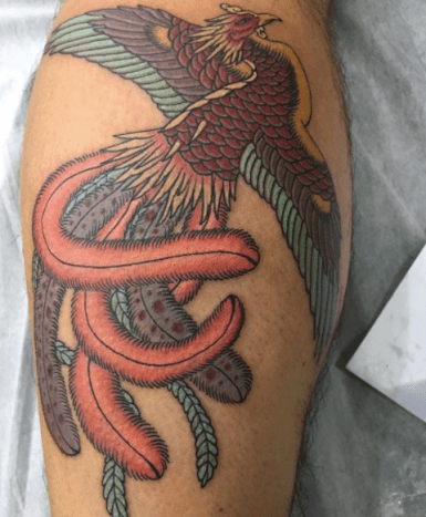 Phoenix Tattoo -olkapää