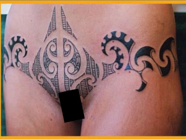 Jos löydät taiteilijan, joka suostuu sukupuolielinten tatuointiin - 2000 dollaria Kaikki artikkelin tatuoinnit näkyvät vain loistavana esimerkkinä tyyleistä, ja artikkelissa mainitut hinnat eivät välttämättä ole taiteilijan veloittamaa tai veloittamaa hintaa pala.