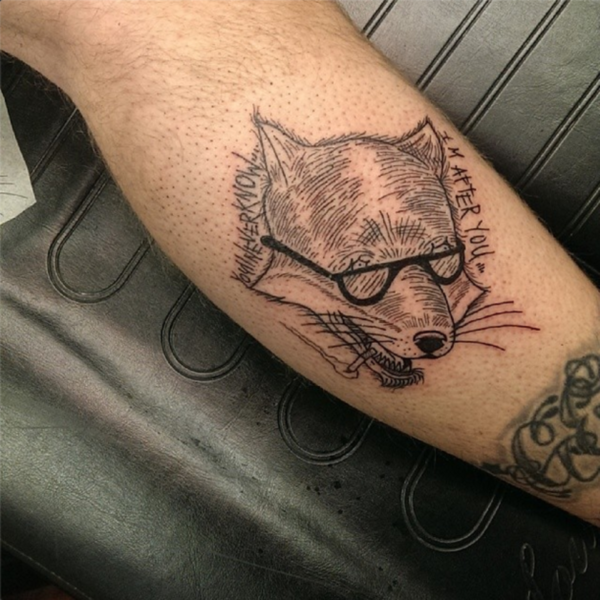 Fox tatovering af Jordan Pundik