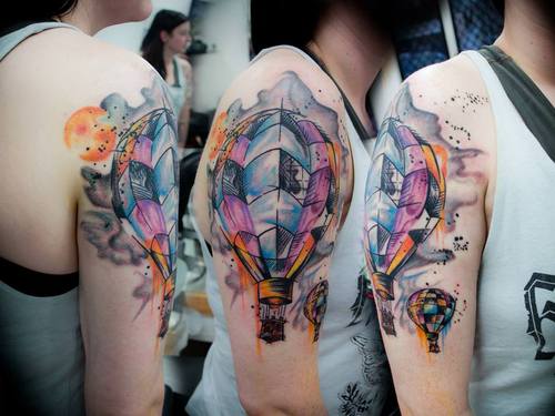 Kuumailmapallo -tatuoinnit ovat poissa tästä maailmasta