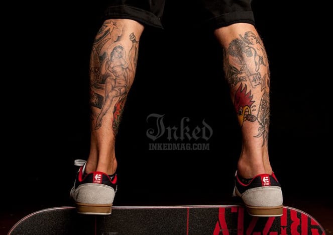 Muste yksinomainen: Ryan Schecklerin tatuoidut vasikat
