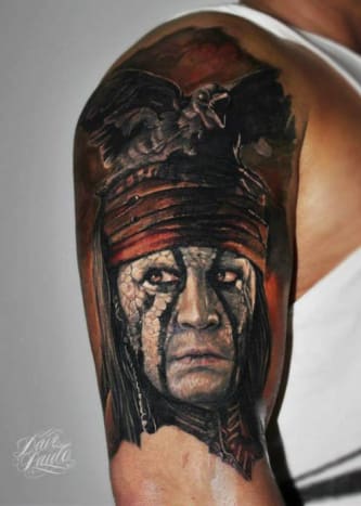 The Lone Ranger kan have bombet, men denne Tonto -tatovering af Dave Paulo er et hit.