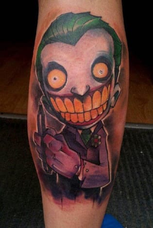 Sikker på, denne tatovering er meget tegneserie, men pokker, det er skræmmende.