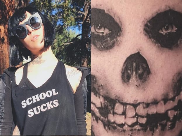 Η Ακαδημία δεν ήταν η τσάντα της Κατ και το 1998 στην τρυφερή ηλικία των 16 ετών εγκατέλειψε το λύκειο… και βρήκε δουλειά στο τατουάζ του Λος Άντζελες, Sin City Tattoo. Ωστόσο, η καριέρα της με τα τατουάζ ξεκίνησε στην πραγματικότητα 2 χρόνια νωρίτερα, όταν μελάνισε το κατακόκκινο κρανίο του Misfit σε έναν φίλο της. Έφτιαξε ένα μηχάνημα τατουάζ από μοτέρ κασέτας και χορδή κιθάρας.