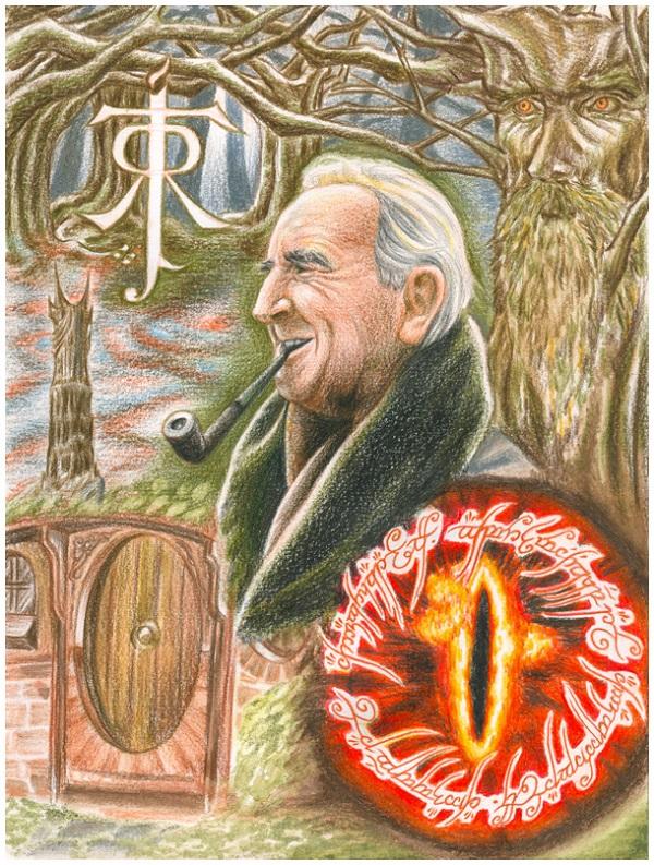 JRR Tolkien Tribute Collage af Norloth