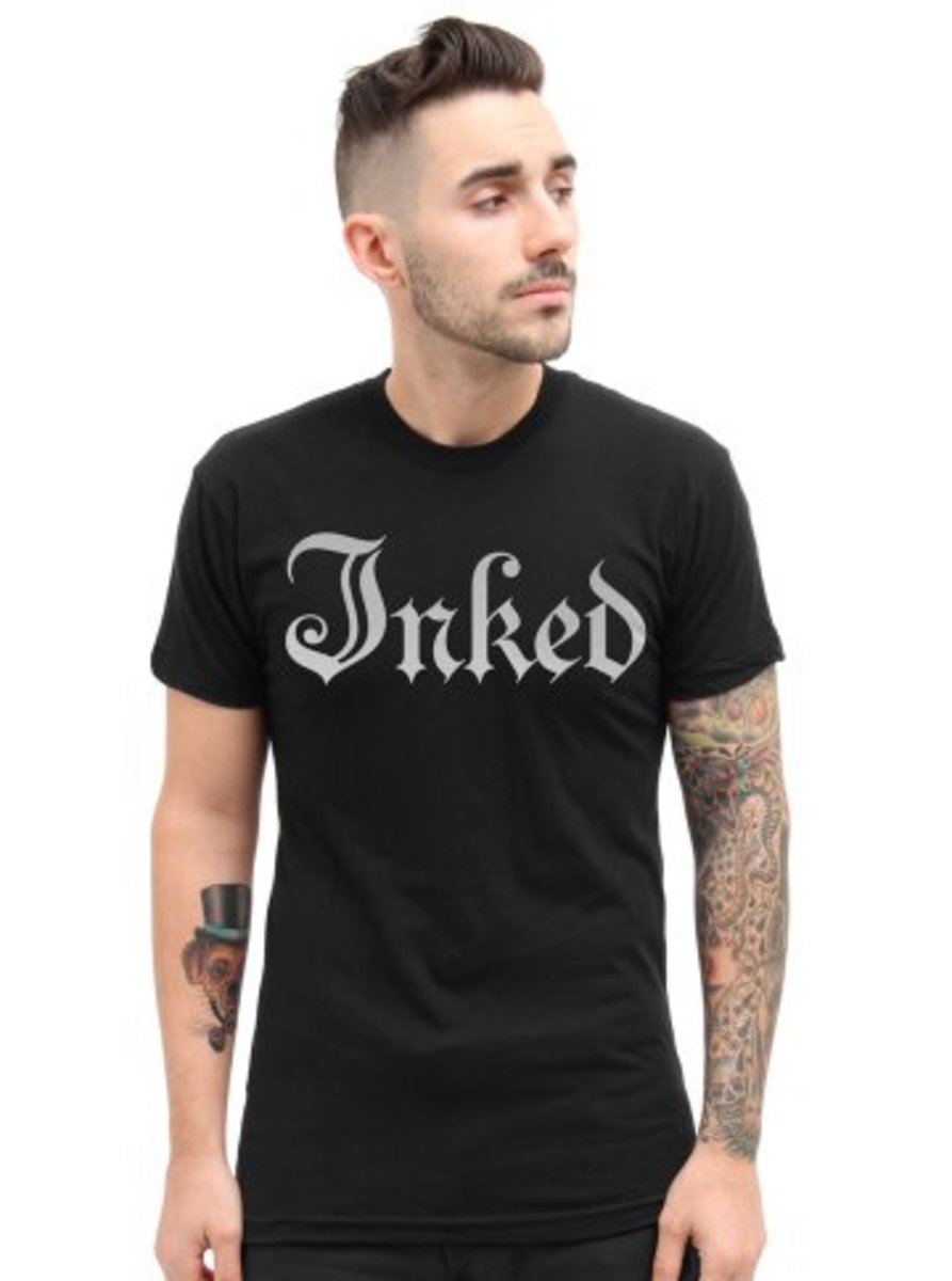 Inked Logo T -shirt til mænd
