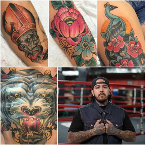 Ο Medellin είναι ένας καλλιτέχνης τατουάζ Reno που κέρδισε μια θέση στη σεζόν αφού κέρδισε το επεισόδιο του στο Ink Master: Angels.