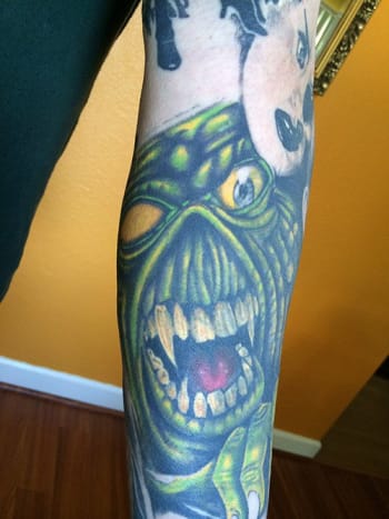 Eddie coverup tattoo από τον Corey Reed.